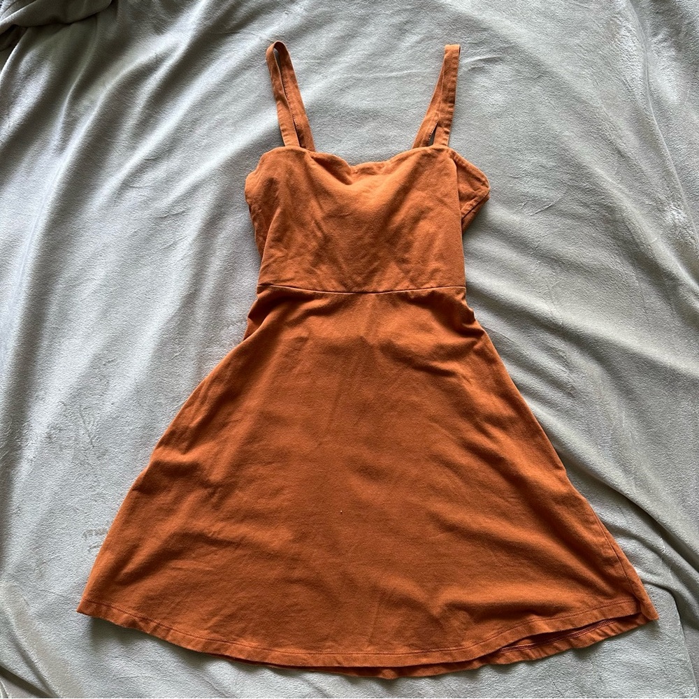 Forever 21 rust orange skater dress